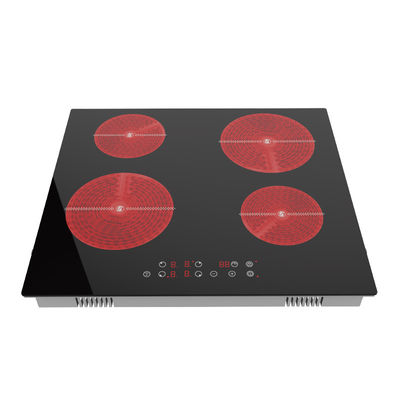 Touch Screen Electric Built In Ceramic Hob Cooker Four ring Kitchen Appliances