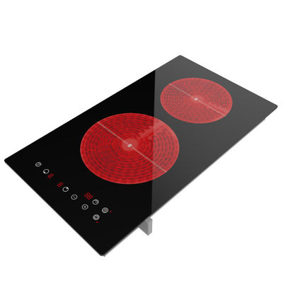 Waterproof  Ceramic Hob Stove ,  Double Hot Plate Electric Stove 3000W