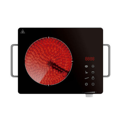 Black Crystal Portable Ceramic Cooker Tabletop  Hob No Radiation Energy Saving