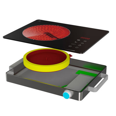 Black Crystal Portable Ceramic Cooker Tabletop  Hob No Radiation Energy Saving