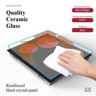 Touch Screen Electric Built In Ceramic Hob Cooker Four ring Kitchen Appliances