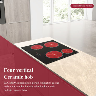Touch Screen Electric Built In Ceramic Hob Cooker Four ring Kitchen Appliances