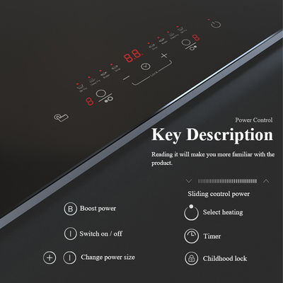 Touch Screen Electric Built In Ceramic Hob Cooker Four ring Kitchen Appliances