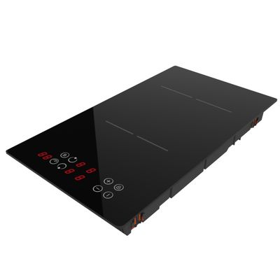 Invisible 2 Plate Induction Hob Bridge Zone , Multifunction Induction Cooker