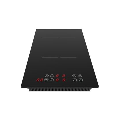 Invisible 2 Plate Induction Hob Bridge Zone , Multifunction Induction Cooker