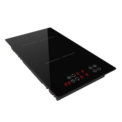 Invisible 2 Plate Induction Hob Bridge Zone , Multifunction Induction Cooker
