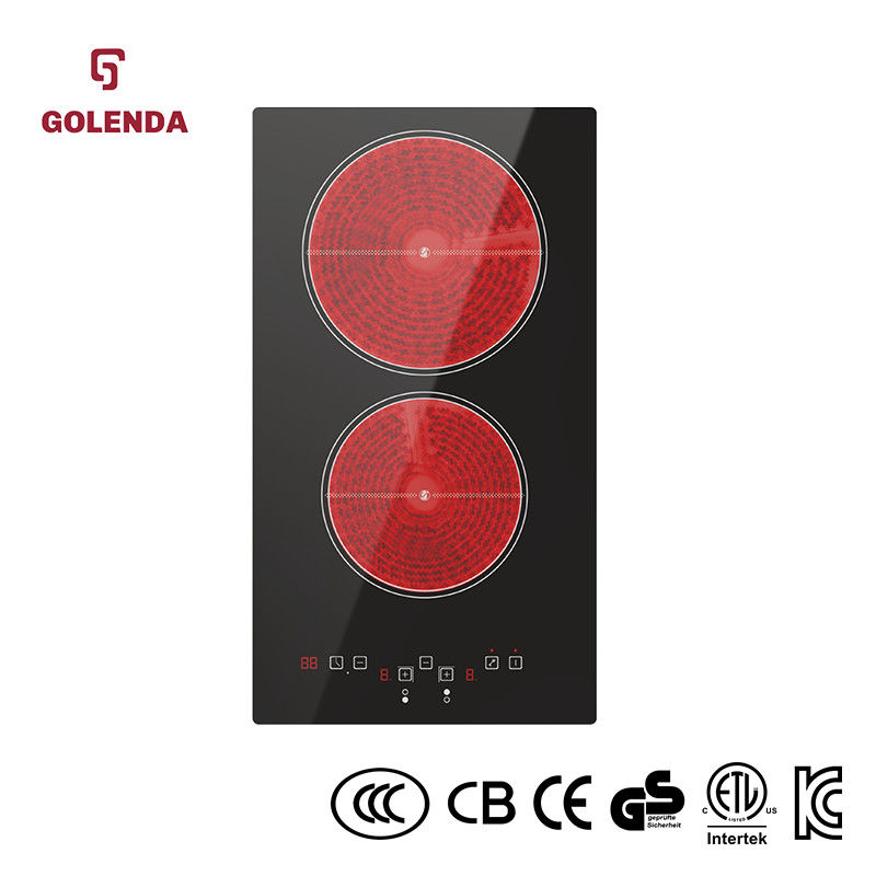 Waterproof  Ceramic Hob Stove ,  Double Hot Plate Electric Stove 3000W